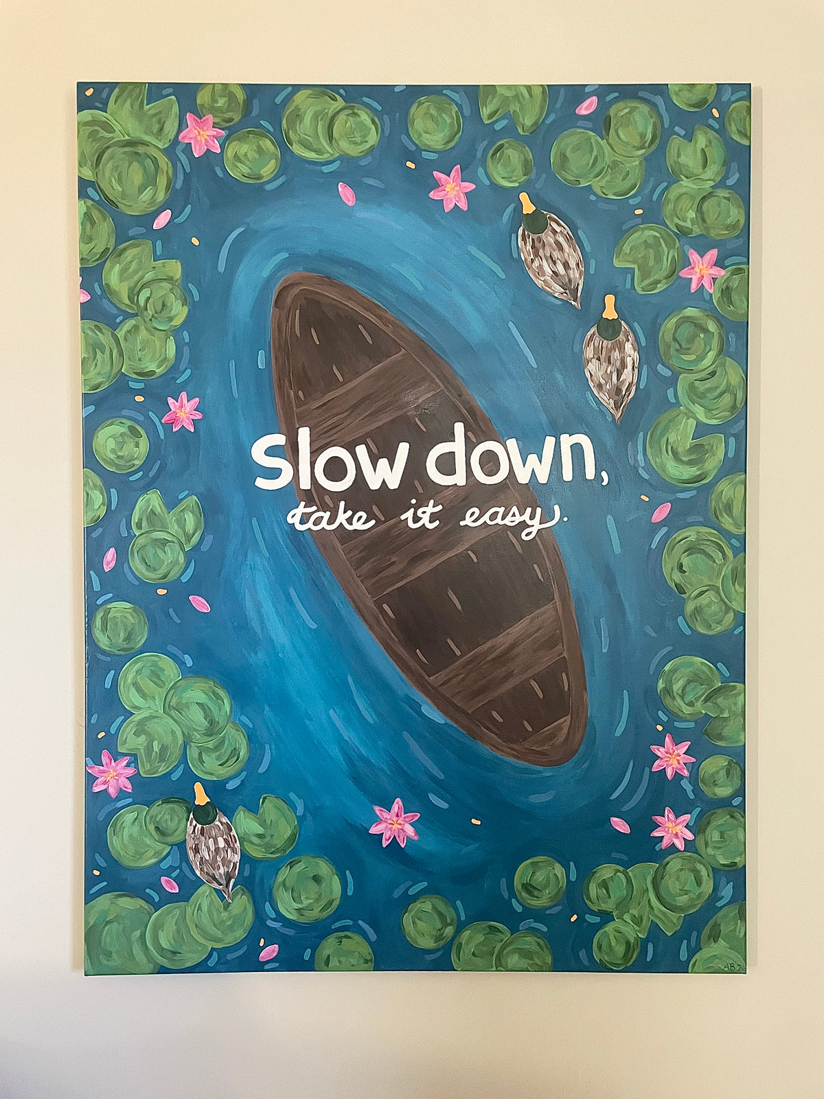 'Pond Days' Canvas Painting
