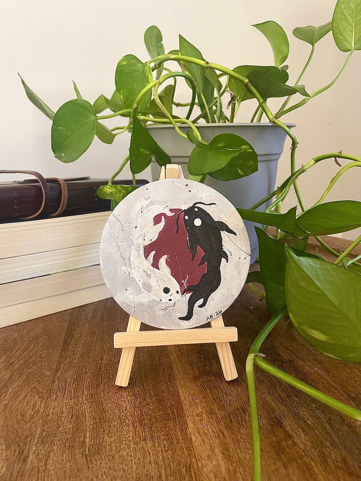 'Yin & Yang Koi' Canvas Magnet