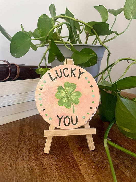 'Lucky You' Canvas Magnet