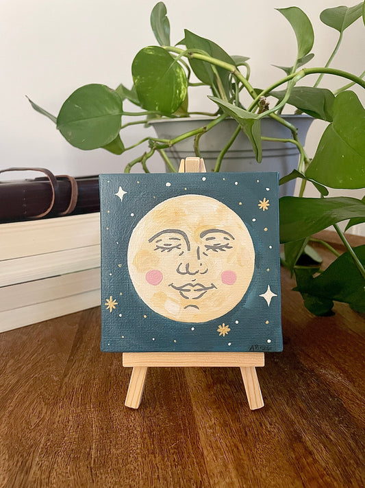 'Goodnight Moon' Canvas Painting